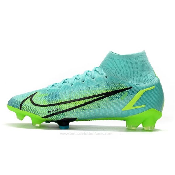 Nike Mercurial Superfly VIII Elite DF FG Impulse Turquesa Verde